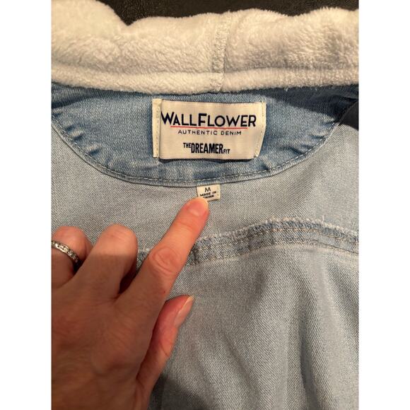 Wallflower Denim, Dreamer Fit Jean/Jersey Hooded Jacket, Size Med., EUC - Picture 3 of 3